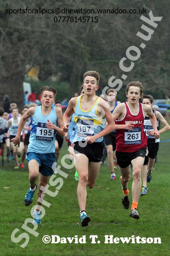 Boys under-15s European Cross Country Trials, Sefton Park, Liverpool. Photo: David T. Hewitson/Sports for All Pics